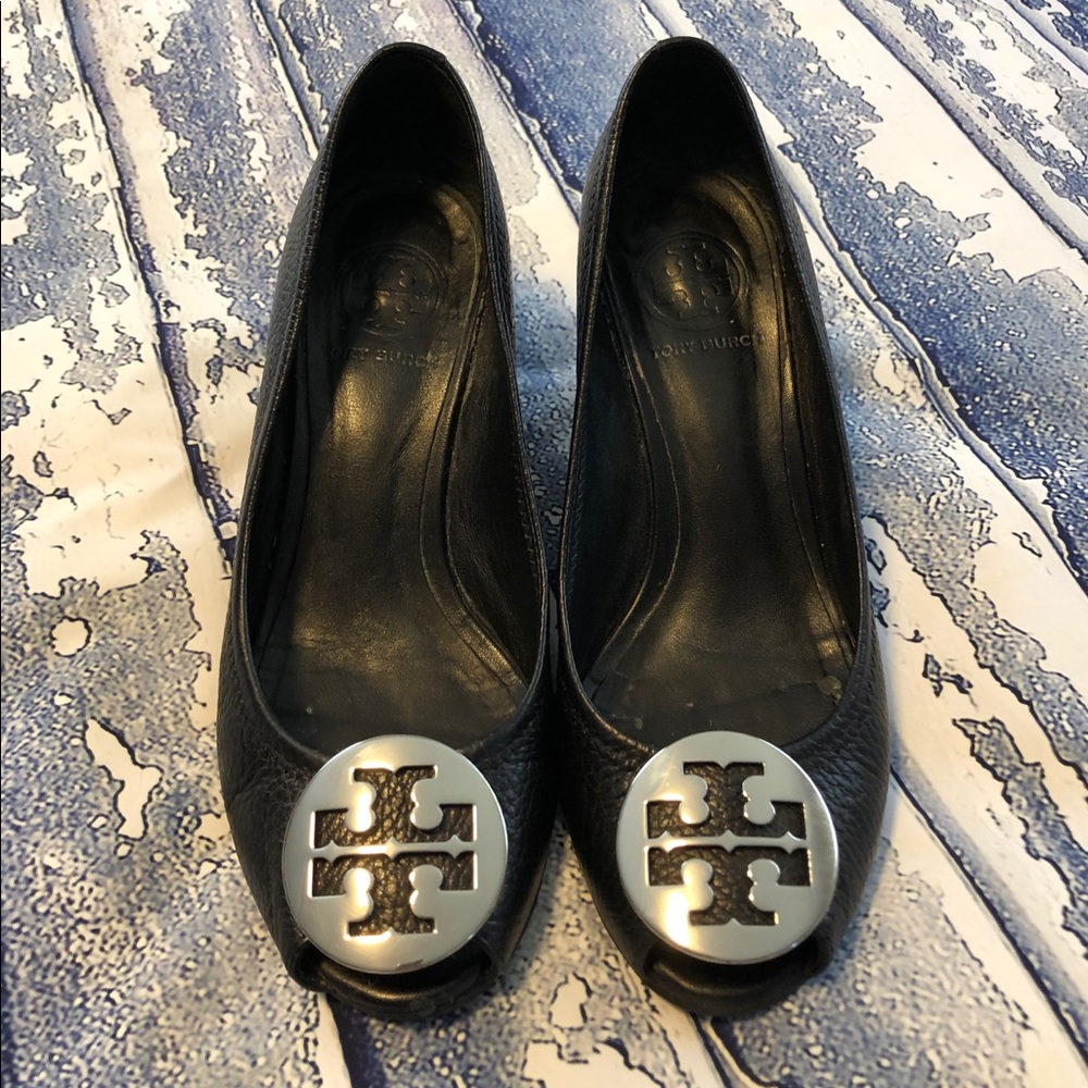 Tory Burch Peep Toe Wedge